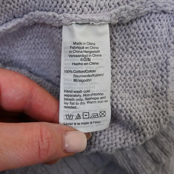 Madewell Womens XS Floral Pointelle Pullover Sweater in Lavender - Picture 10 of 10